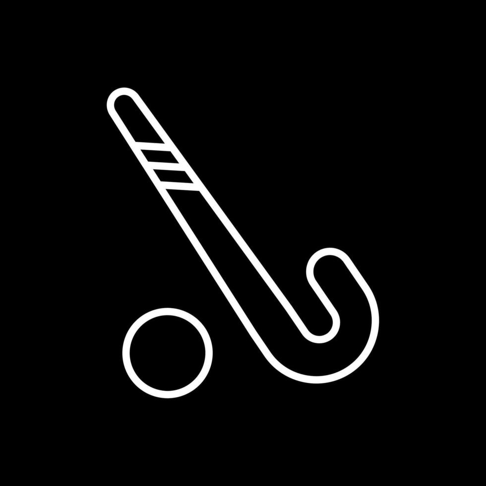 Hockey Line Inverted Icon Design vector