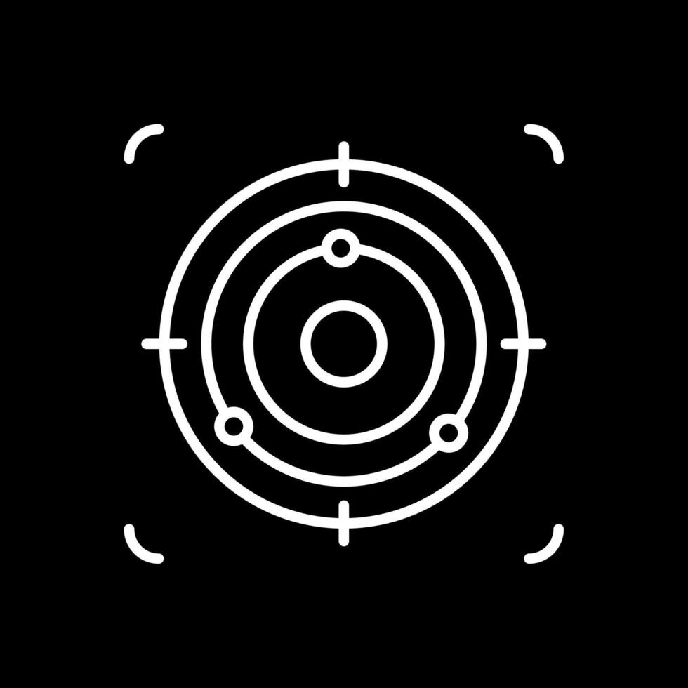 Focus Line Inverted Icon Design vector