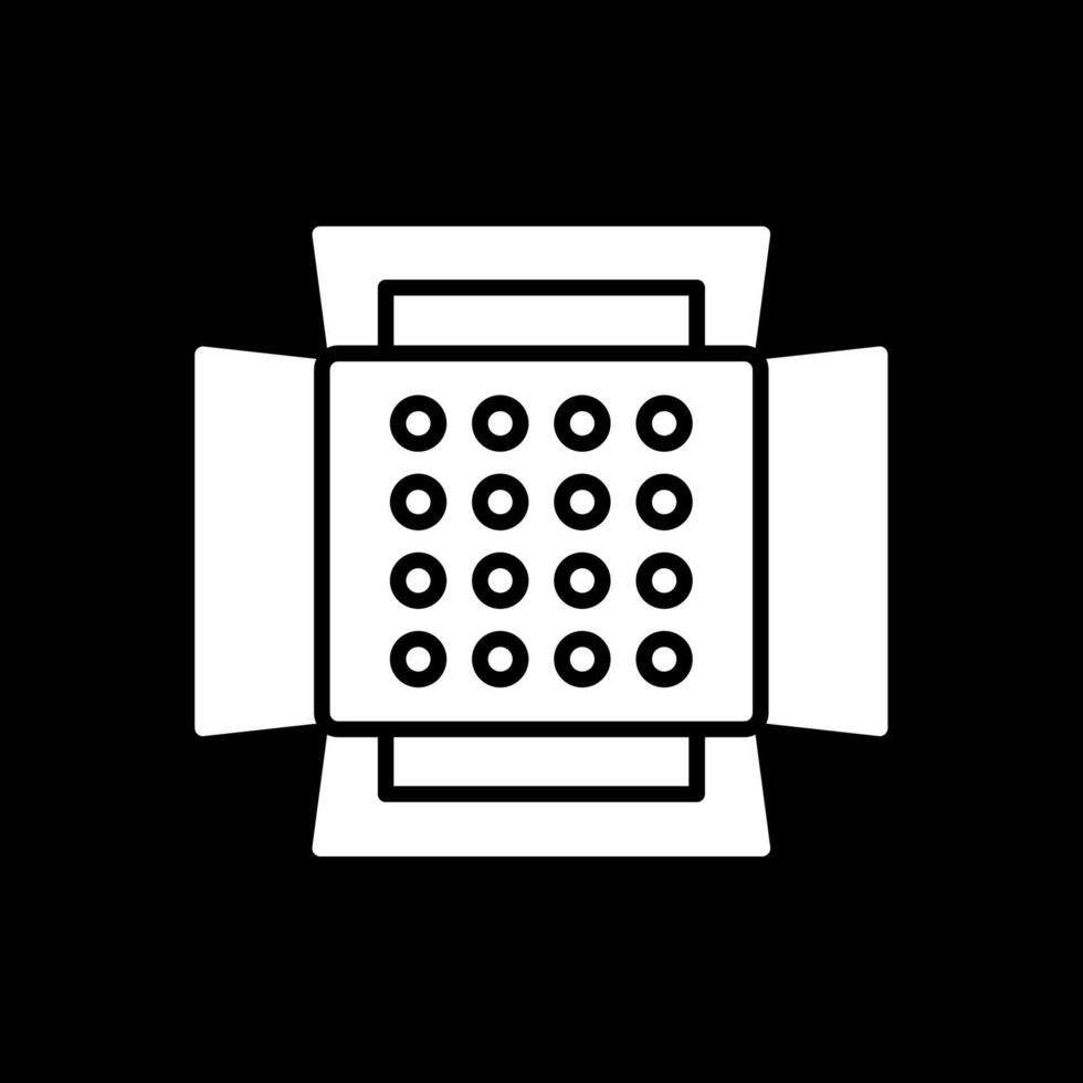 Soft Box Glyph Inverted Icon Design vector