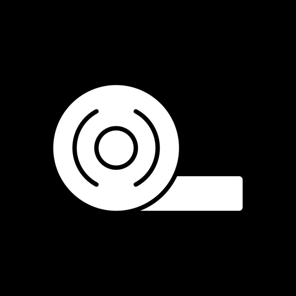 Adhesive Tape Glyph Inverted Icon Design vector
