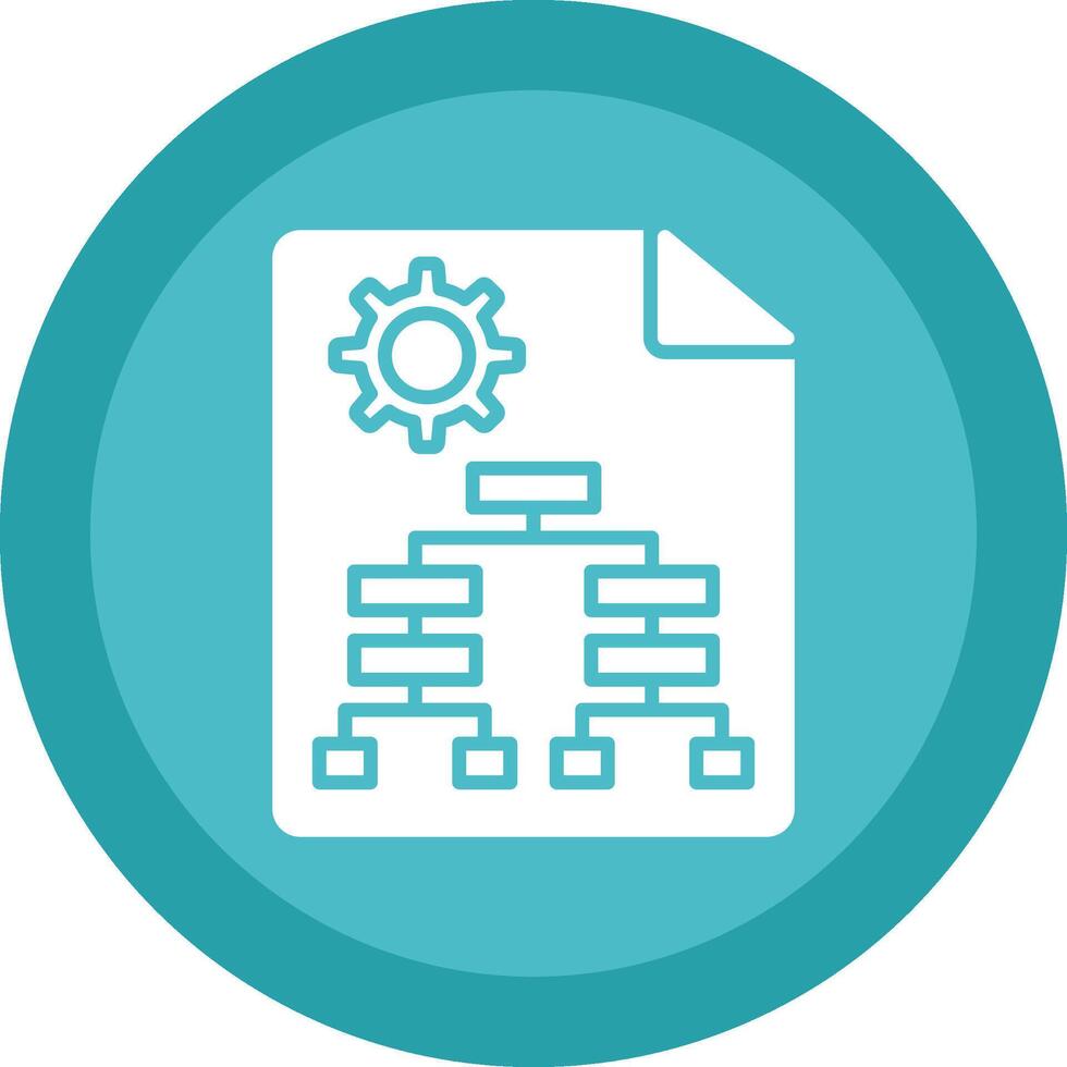 Business Hierarchy Glyph Due Circle Icon Design vector