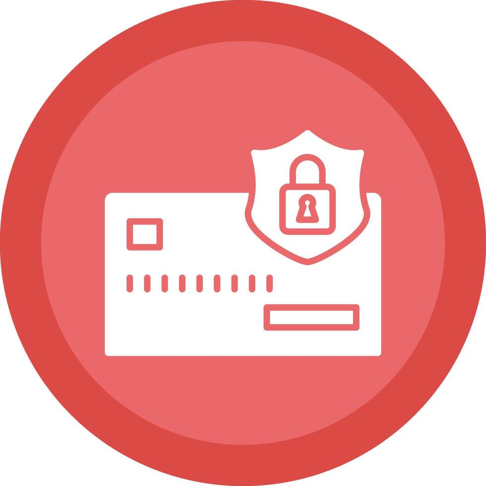 Secure Payment Glyph Due Circle Icon Design vector