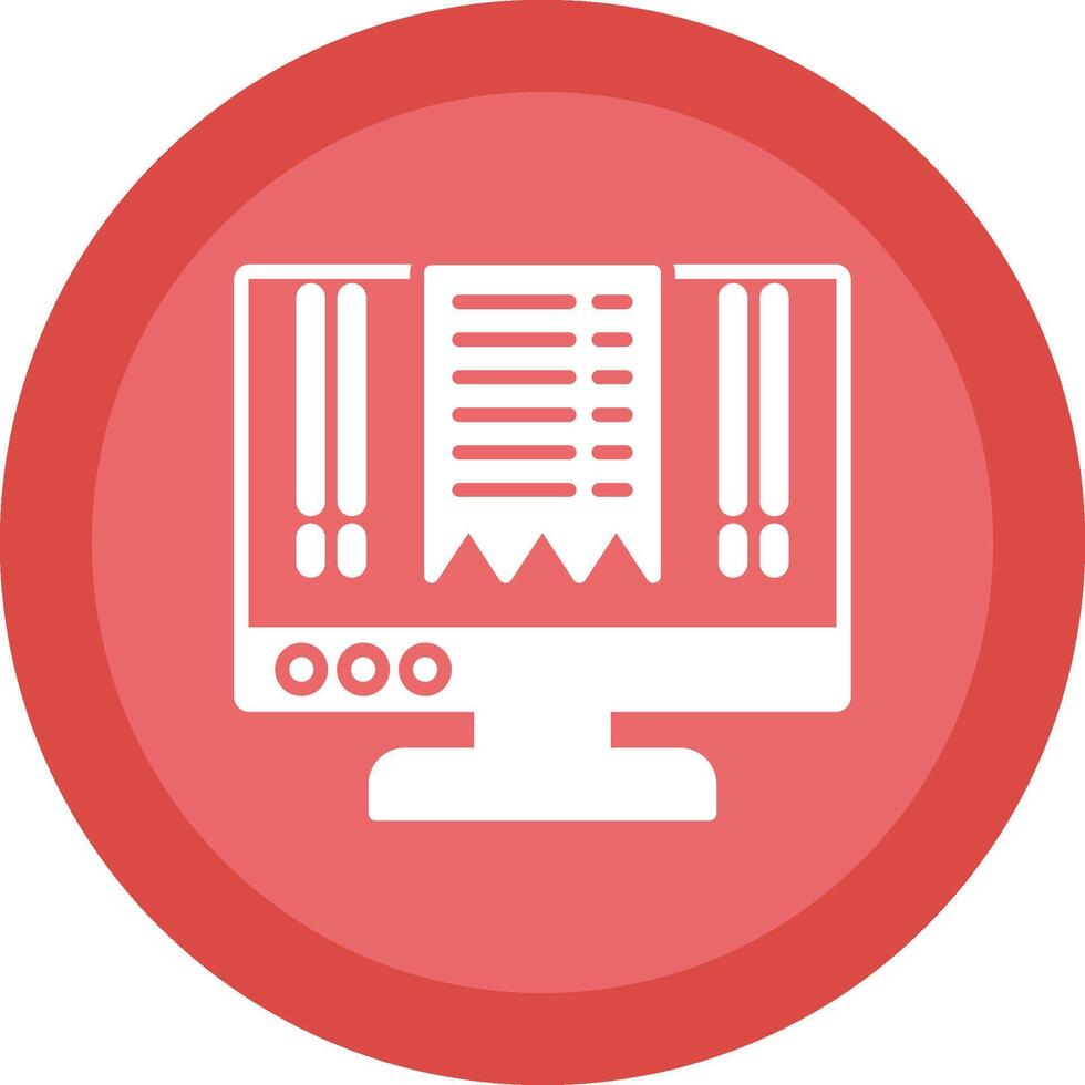 OnLine Circle Multi Circle Bill Payments Glyph Due Circle Icon Design vector