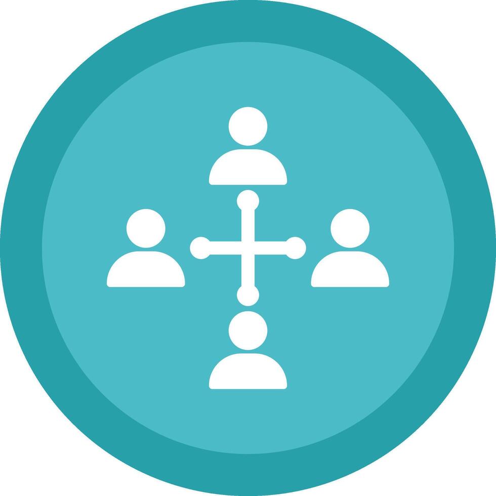 Network Marketing Glyph Due Circle Icon Design vector