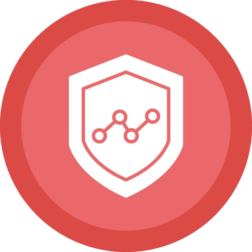 Security Analytics Glyph Due Circle Icon Design vector