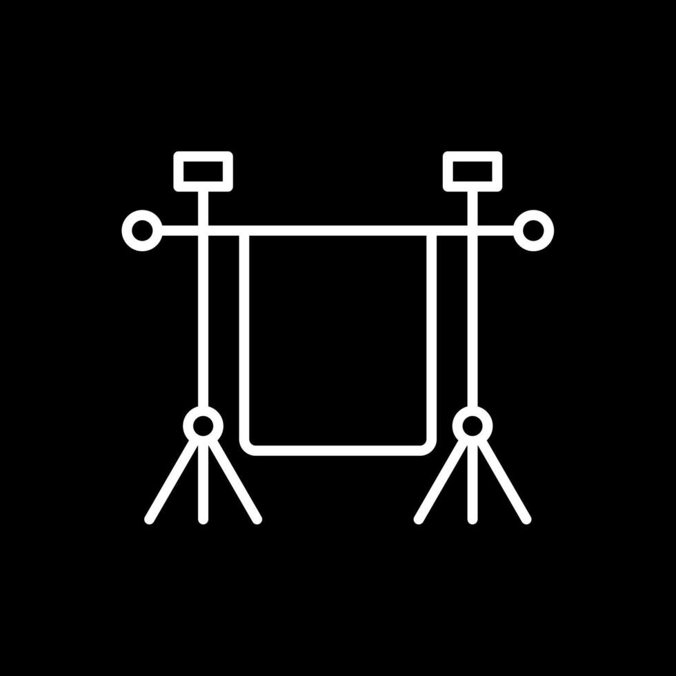 Chroma Line Inverted Icon Design vector