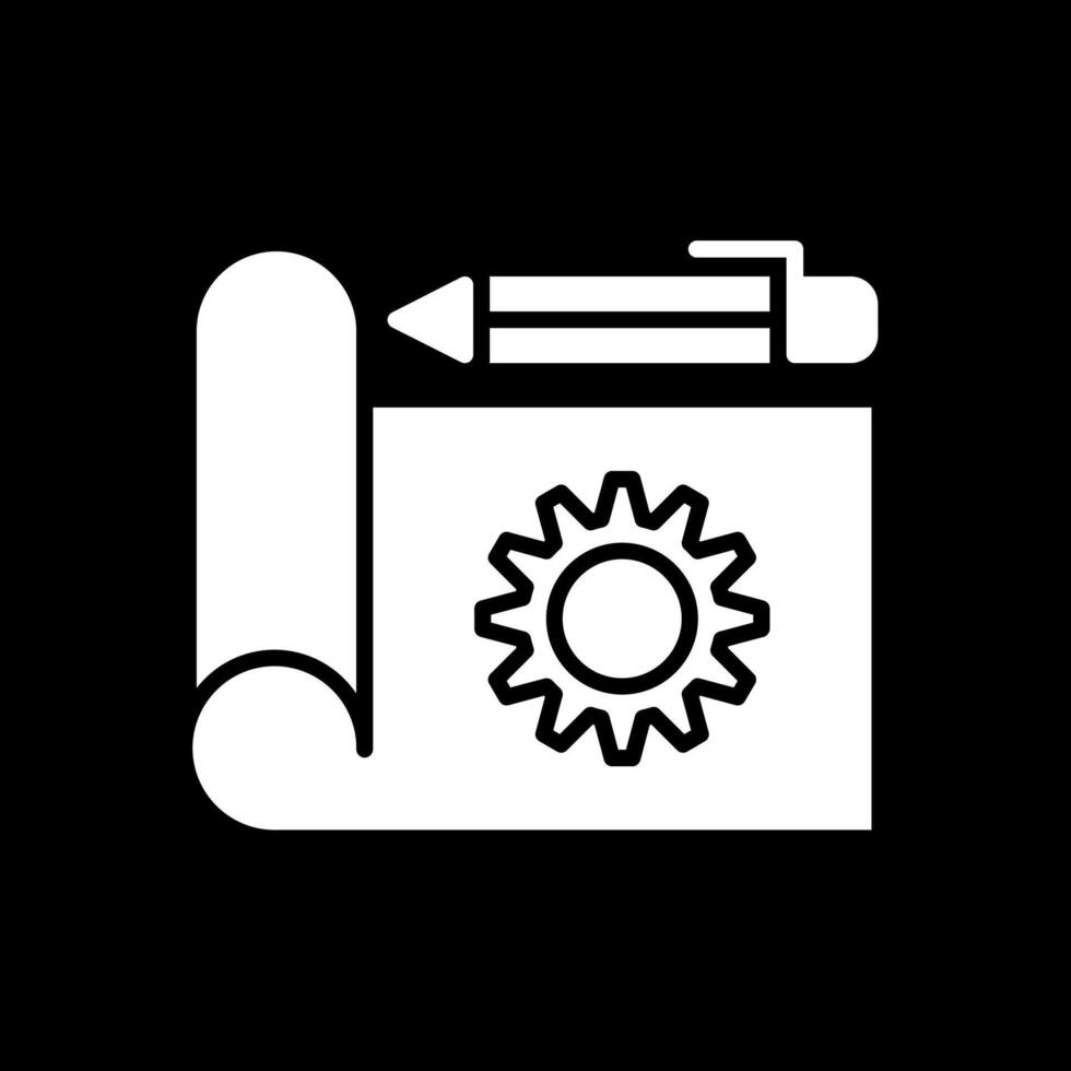 Prototype Glyph Inverted Icon Design vector