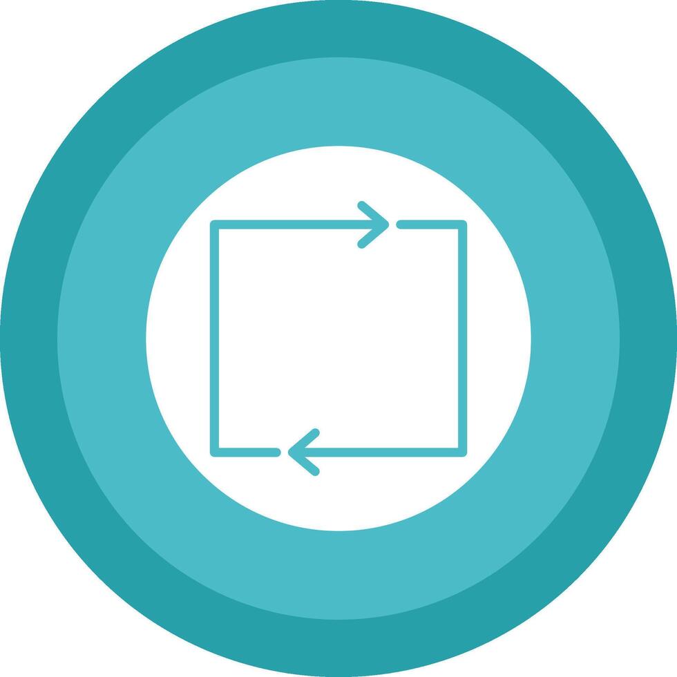 Loop Glyph Due Circle Icon Design vector