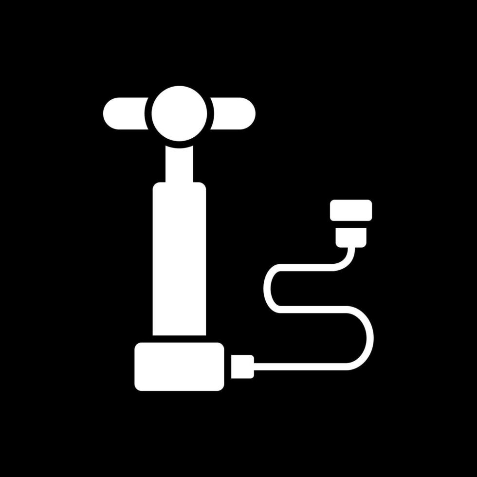 Air Pump Glyph Inverted Icon Design vector