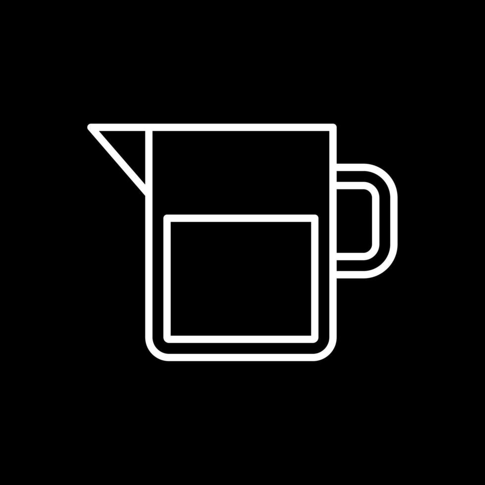 Water Jar Line Inverted Icon Design vector