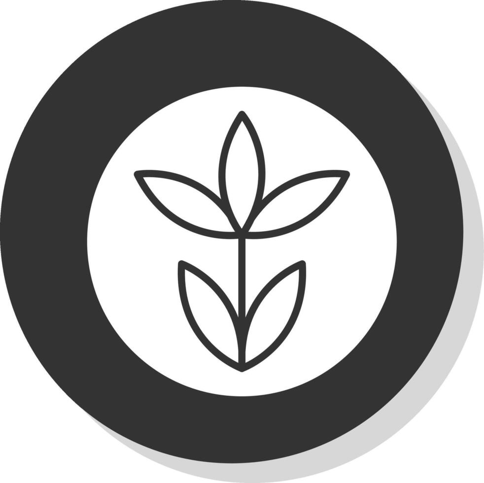 Farm Growth Glyph Shadow Circle Icon Design vector