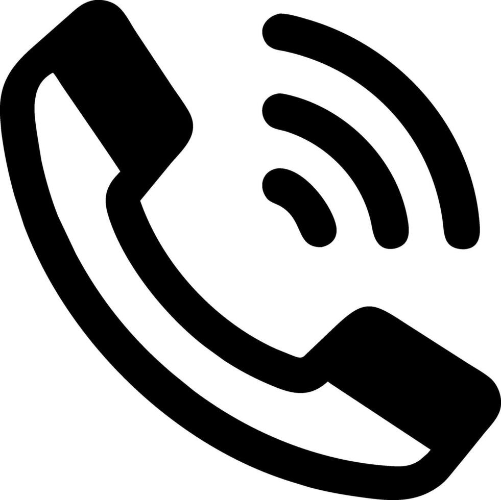 Telephone Icon Flat Style Illustration vector