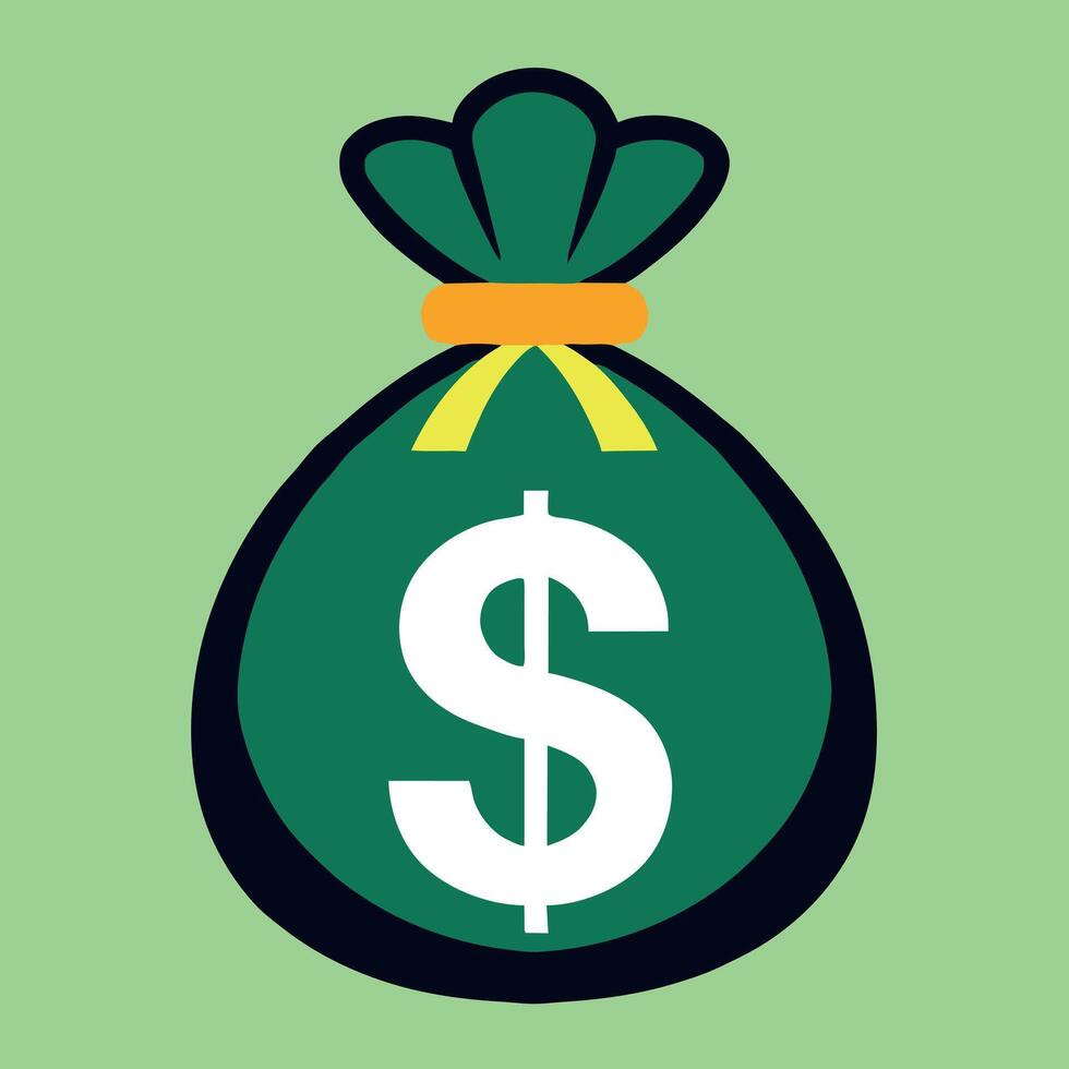 Money Icon flat style illustration vector