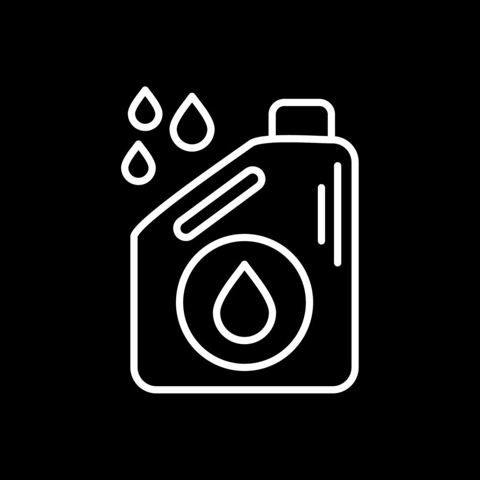 Oil Line Inverted Icon Design vector