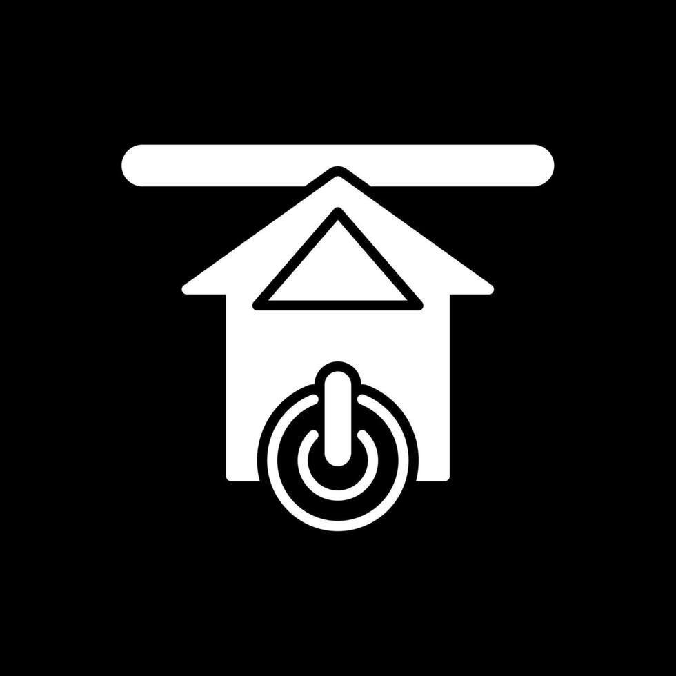 Upload Glyph Inverted Icon Design vector