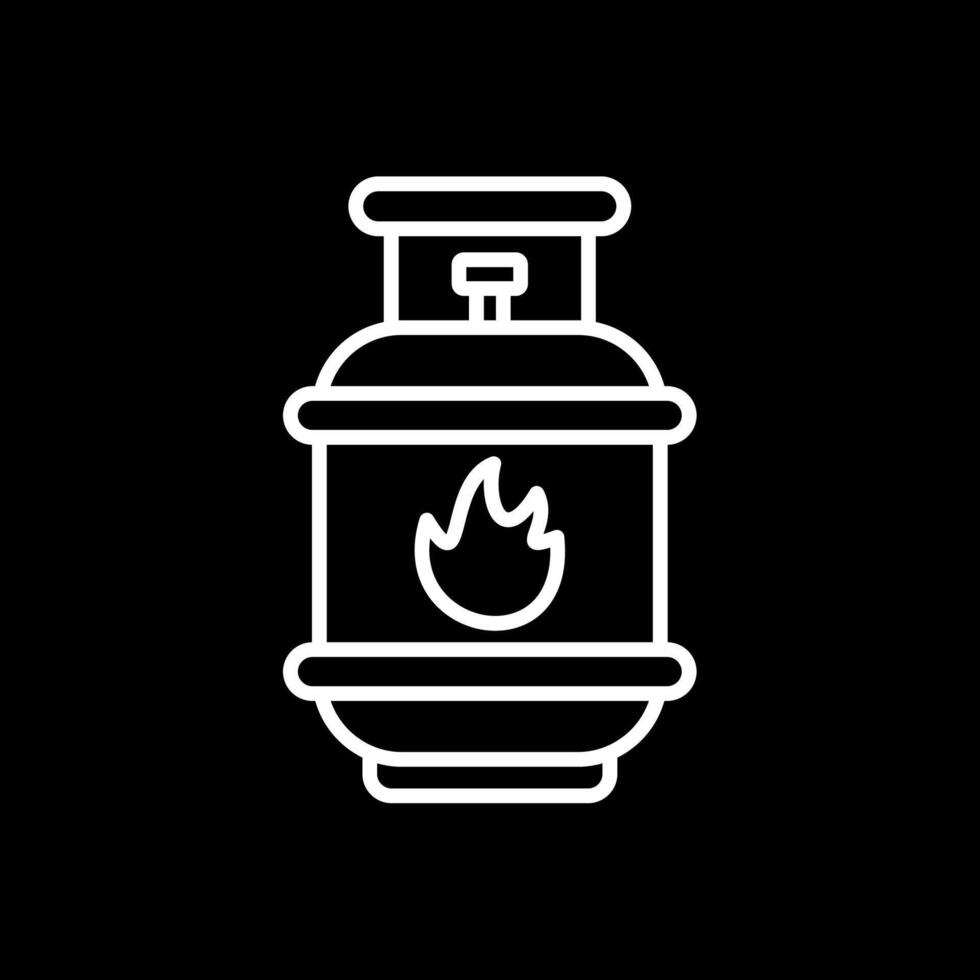 Gas Line Inverted Icon Design vector