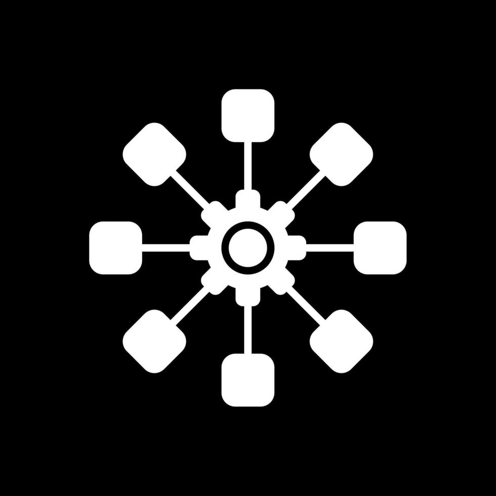 Structure Glyph Inverted Icon Design vector