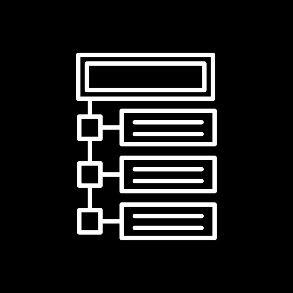 Program Line Inverted Icon Design vector