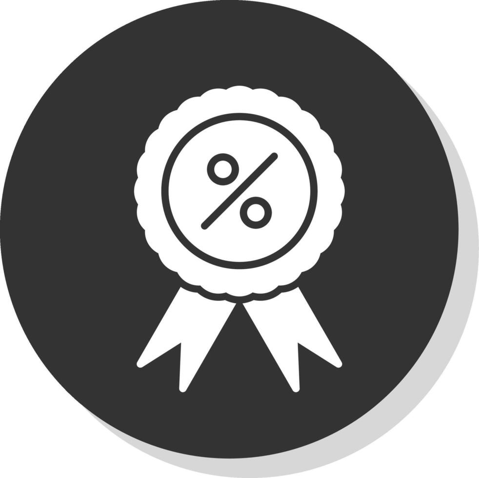 Best Price Glyph Shadow Circle Icon Design vector
