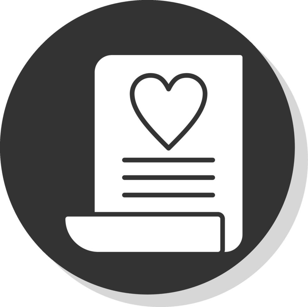 Wish List Glyph Shadow Circle Icon Design vector