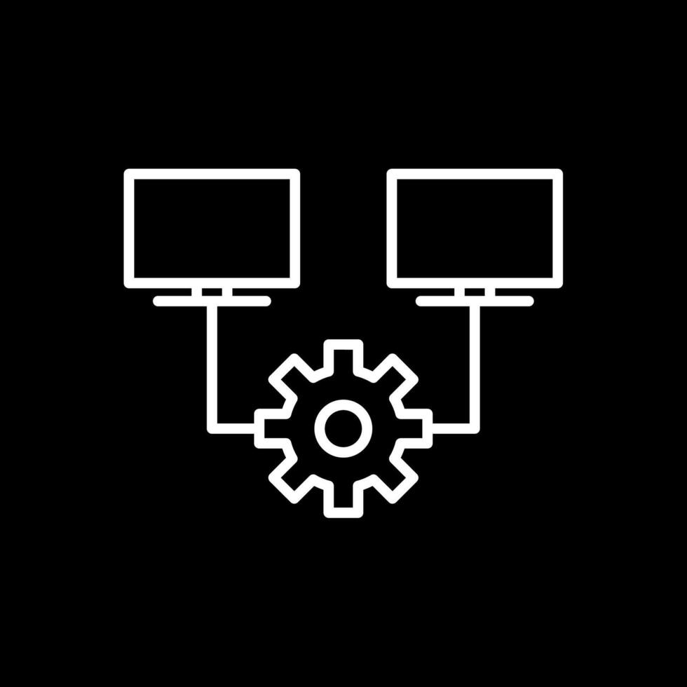 Multitask Line Inverted Icon Design vector
