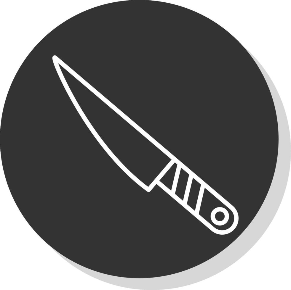 Knife Glyph Due Circle Icon Design vector