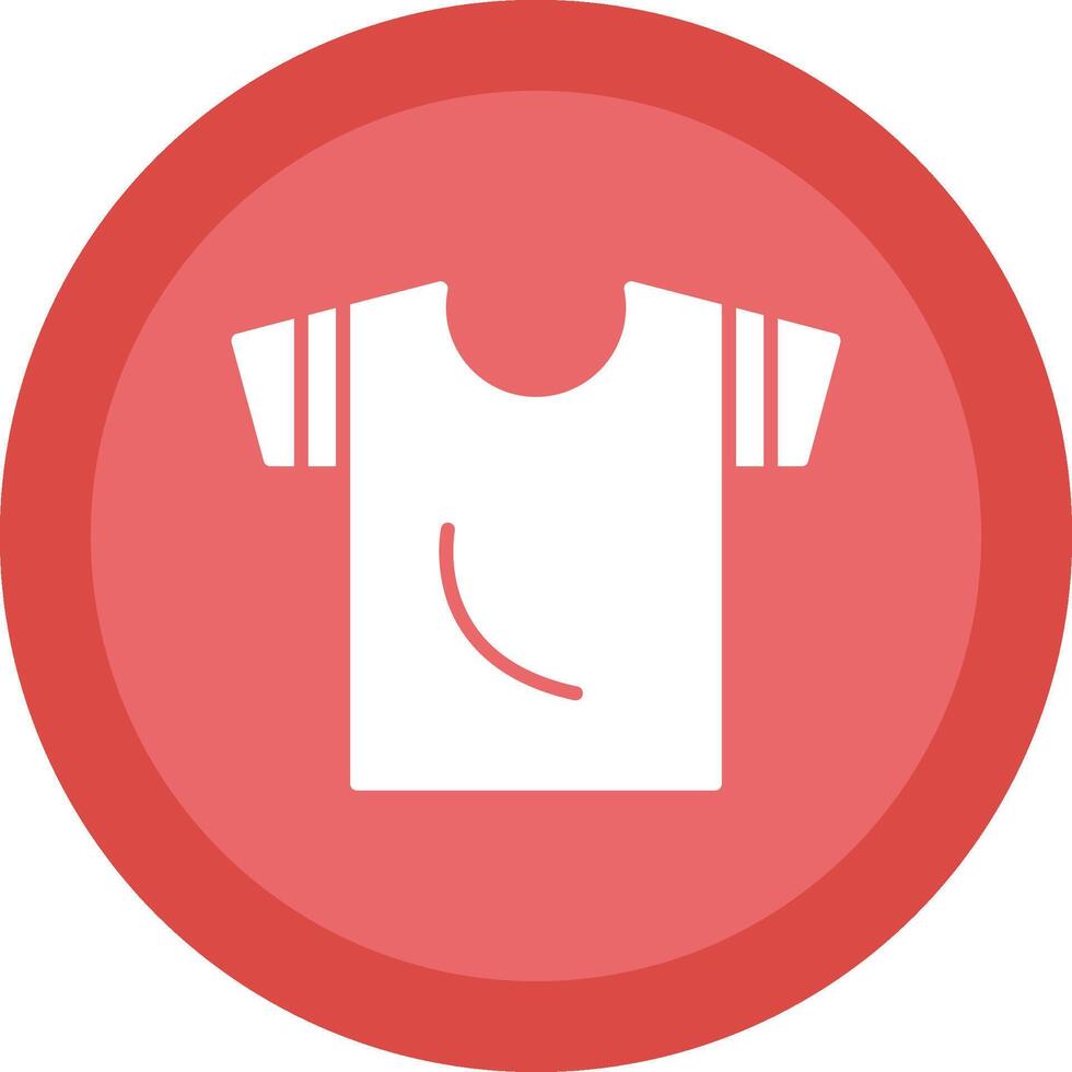 Shirt Glyph Due Circle Icon Design vector