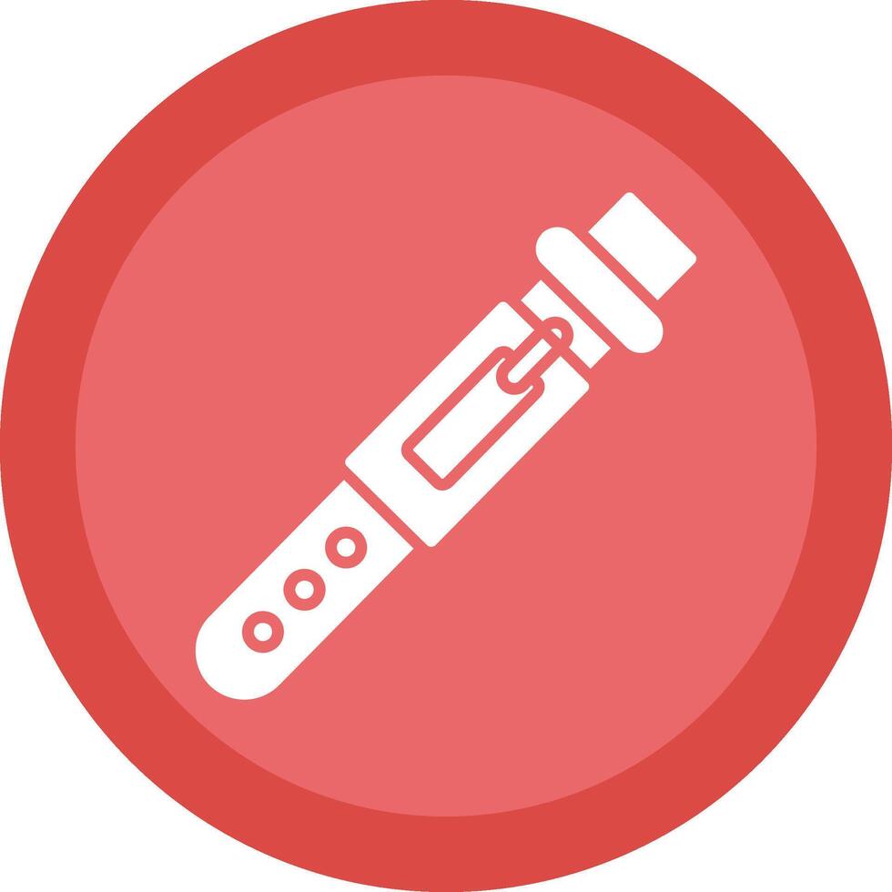 Belt Glyph Due Circle Icon Design vector