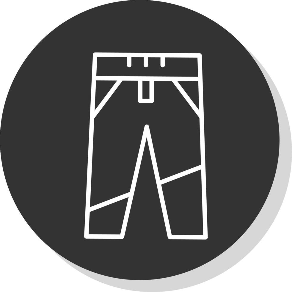 Pants Glyph Due Circle Icon Design vector