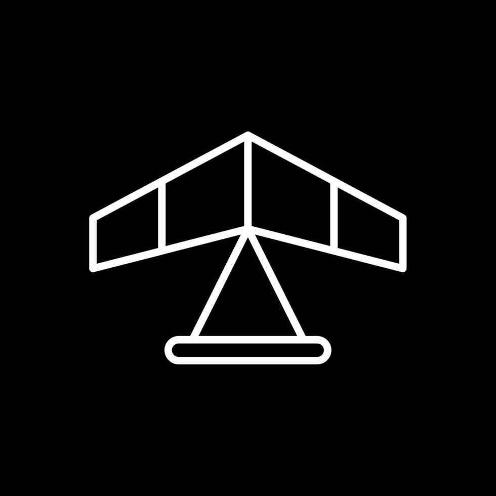 Gliding Line Inverted Icon Design vector