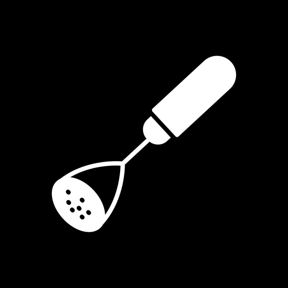 Masher Glyph Inverted Icon Design vector