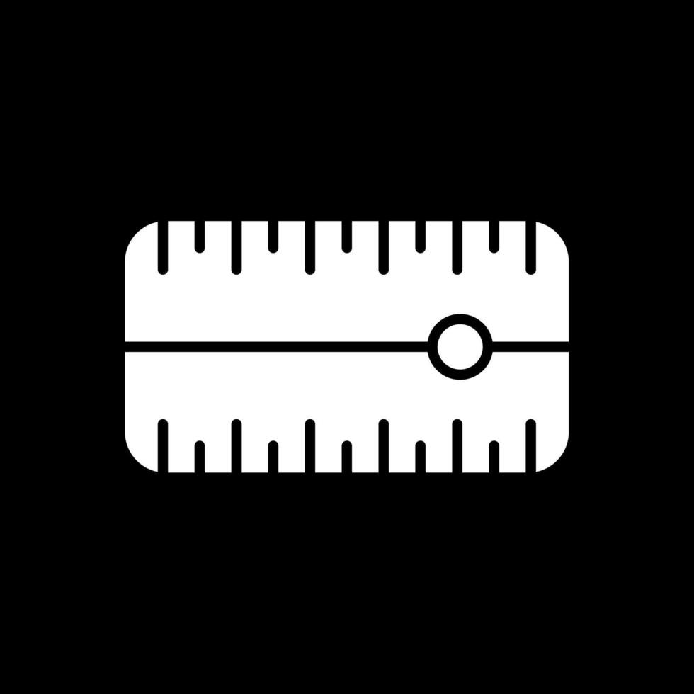 Dial Glyph Inverted Icon Design vector