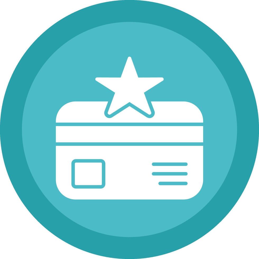 Loyalty Glyph Due Circle Icon Design vector