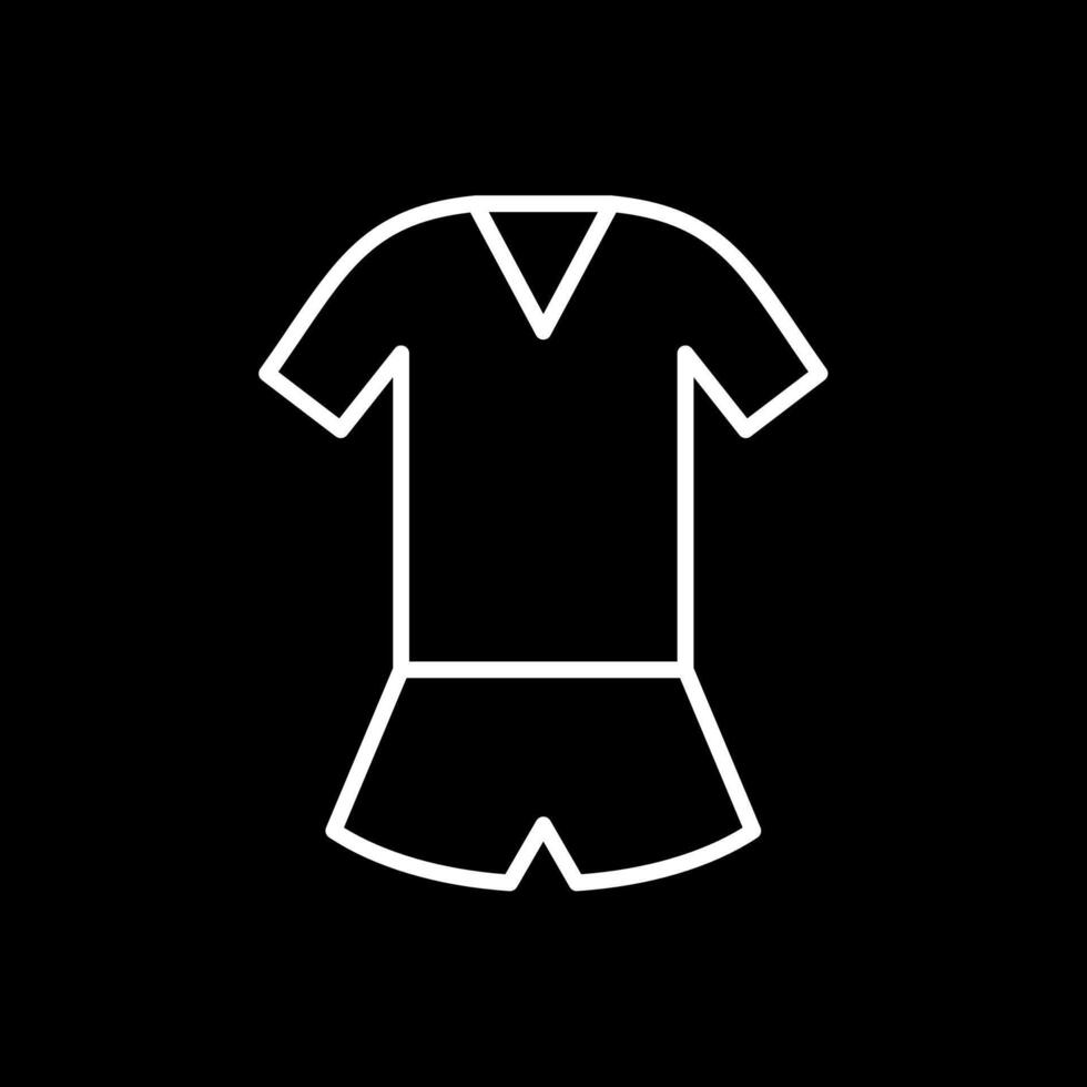 Jumpsuit Line Inverted Icon Design vector