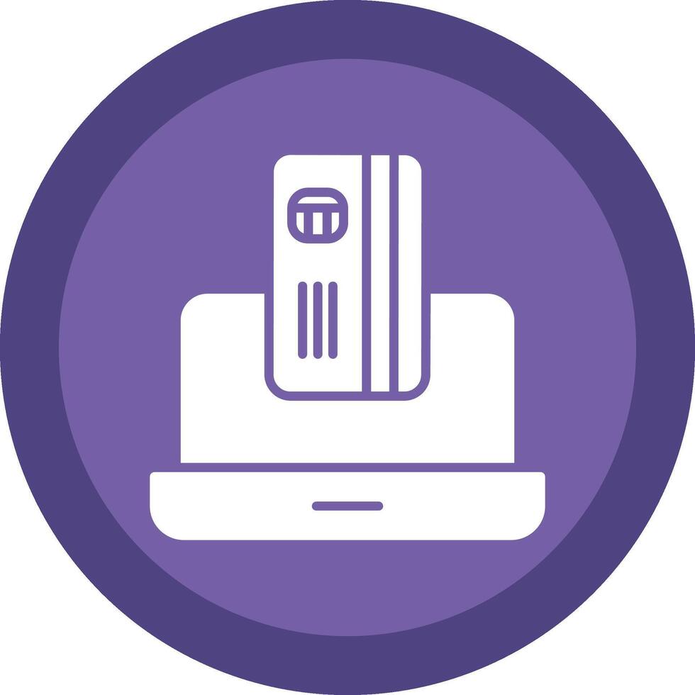 OnLine Circle Multi Circle Payment Glyph Due Circle Icon Design vector