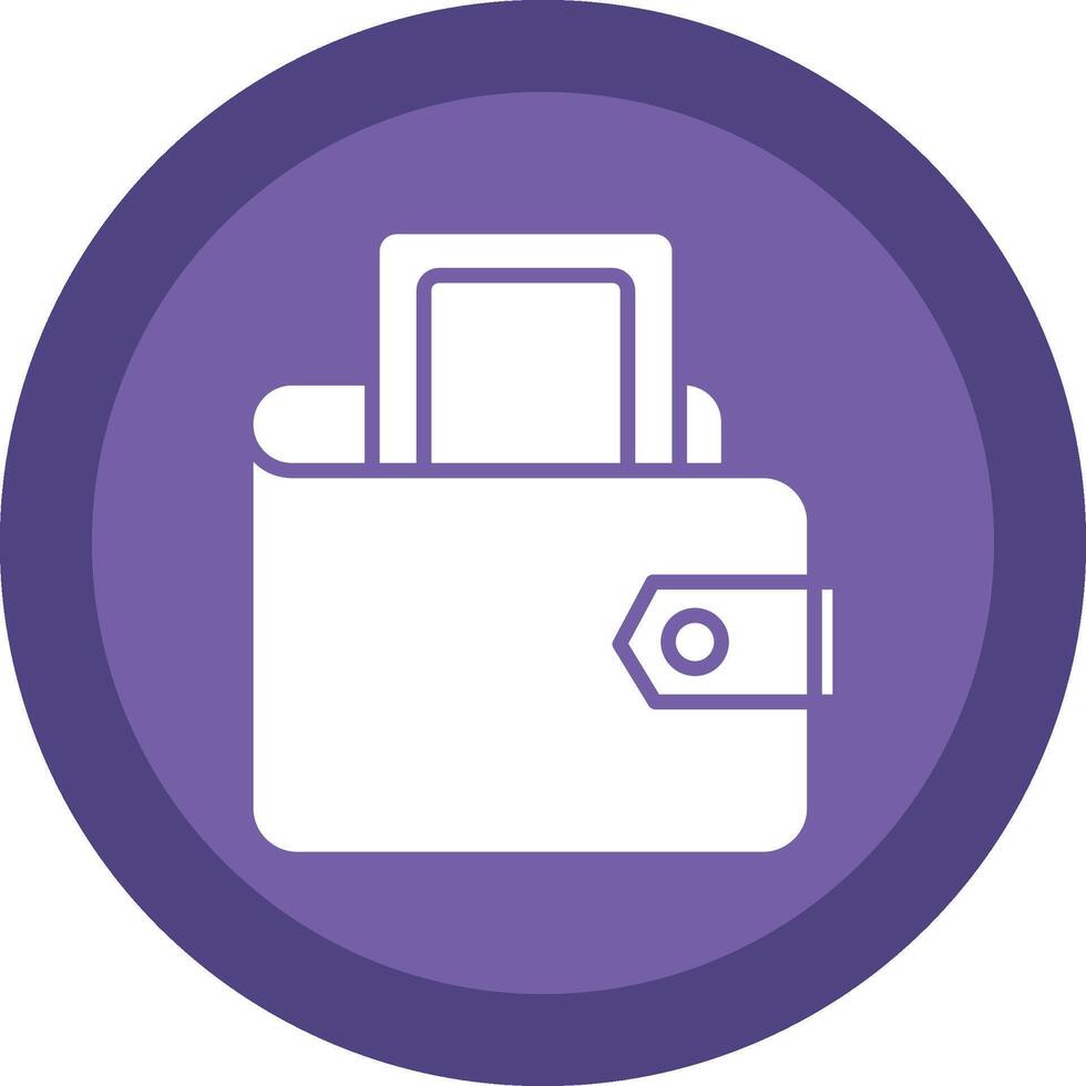 Digital Wallet Glyph Due Circle Icon Design vector