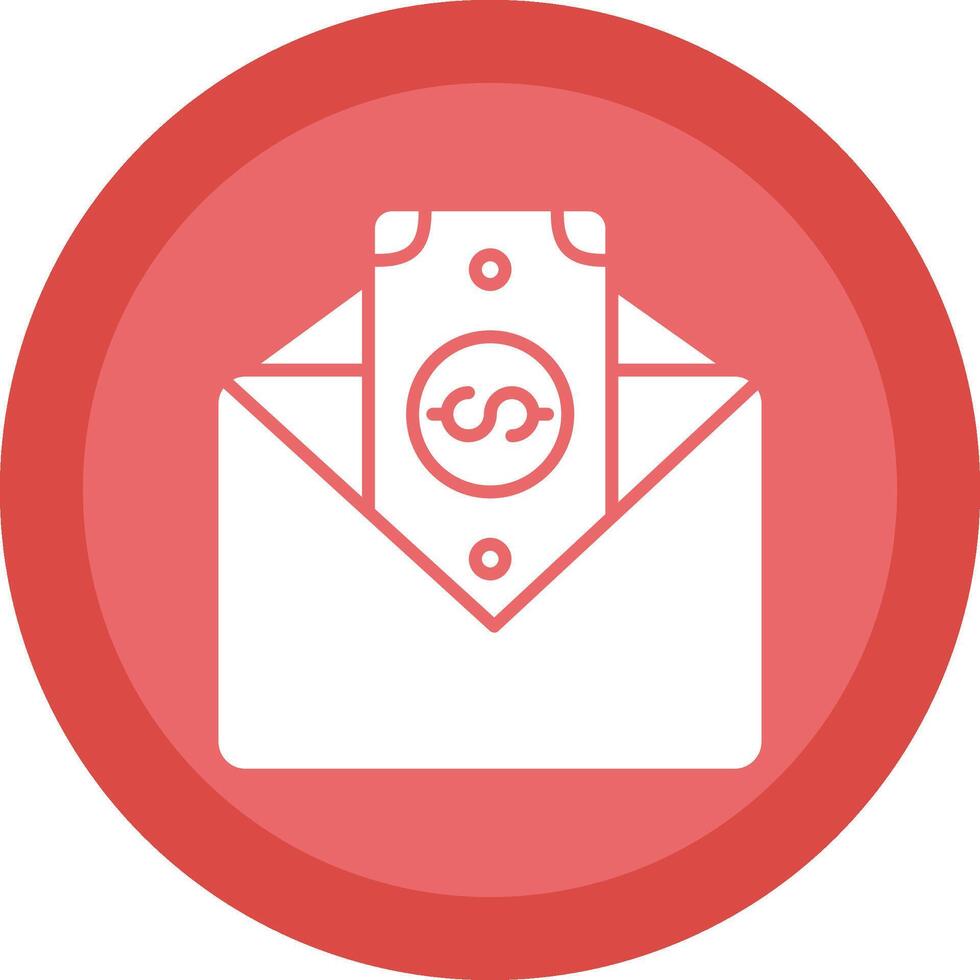 Paycheckss Glyph Due Circle Icon Design vector