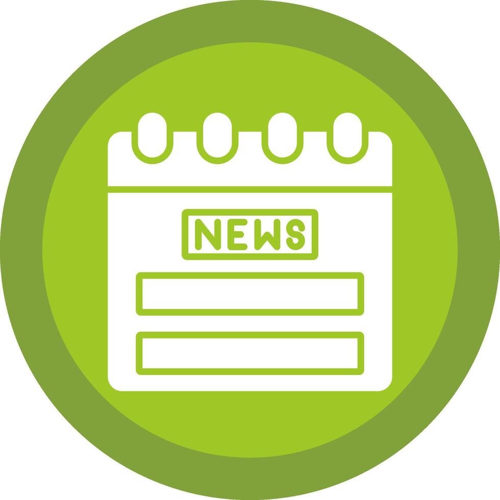 Schedule Glyph Due Circle Icon Design vector