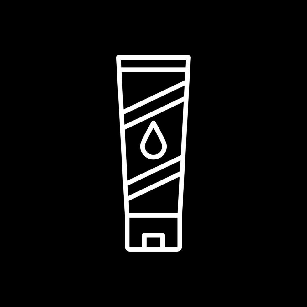 Toner Line Inverted Icon Design vector