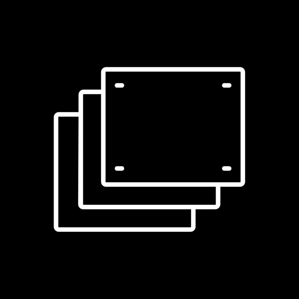Foam Line Inverted Icon Design vector