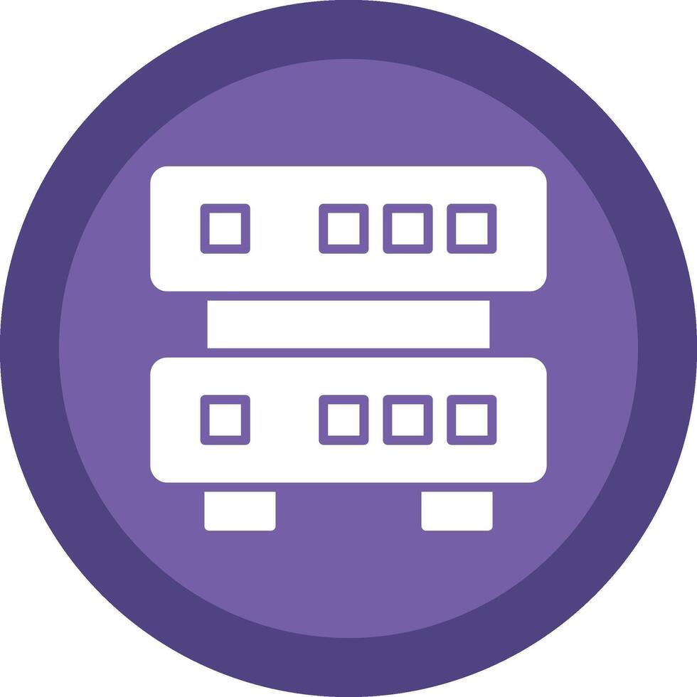 Data Quality Glyph Due Circle Icon Design vector