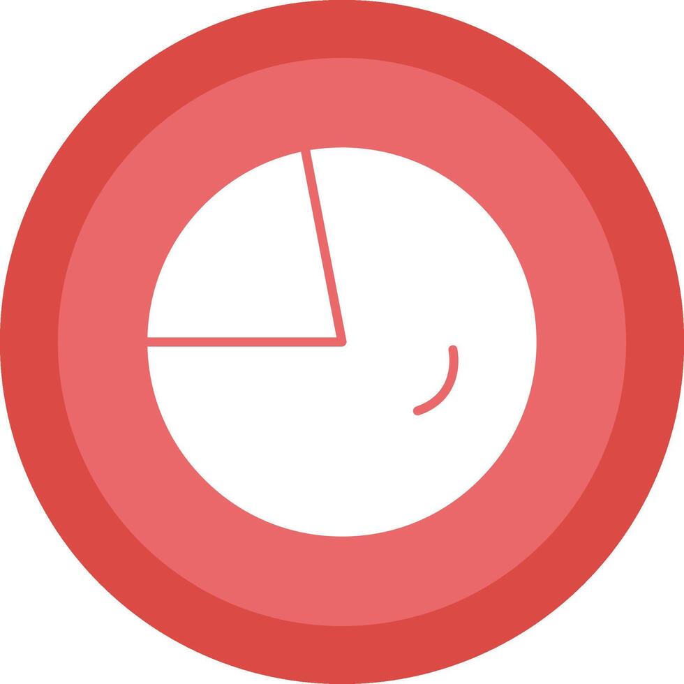 Circular Chart Glyph Due Circle Icon Design vector