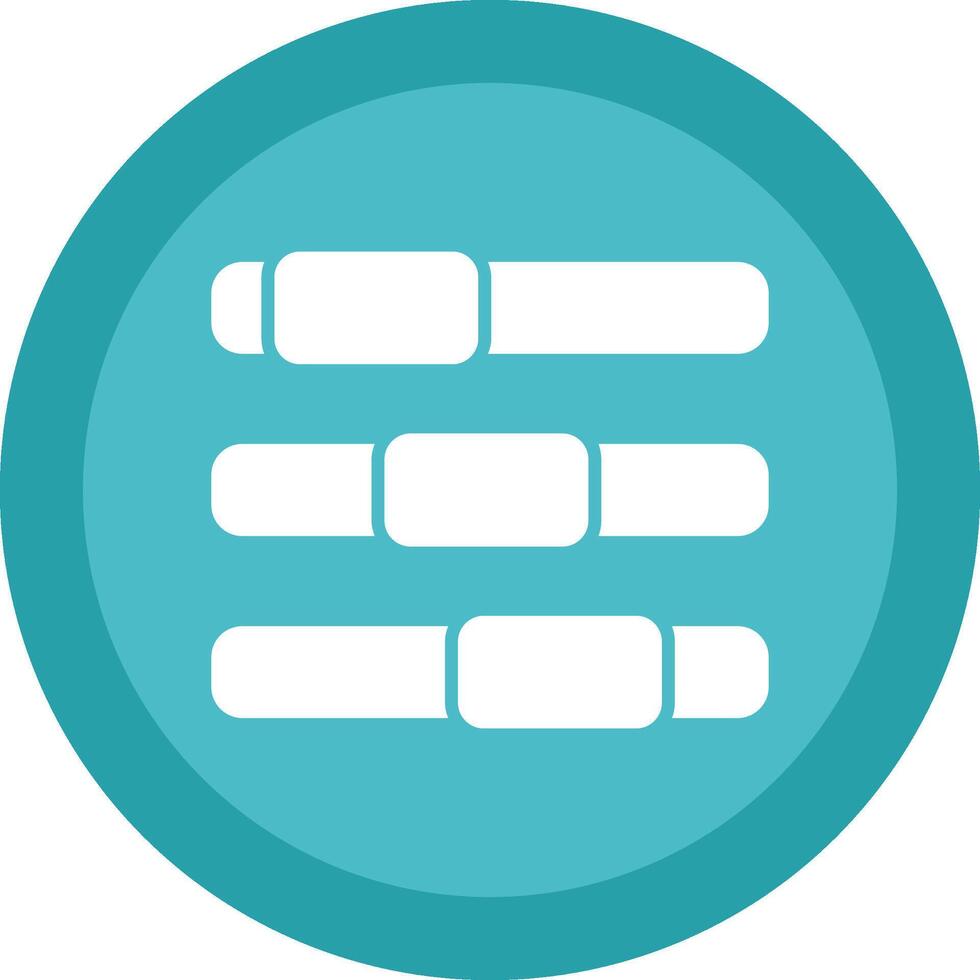 Progress Bar Glyph Due Circle Icon Design vector