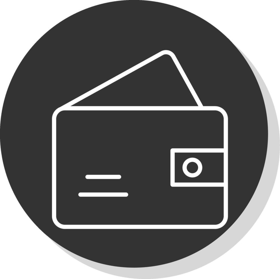 Wallet Glyph Due Circle Icon Design vector