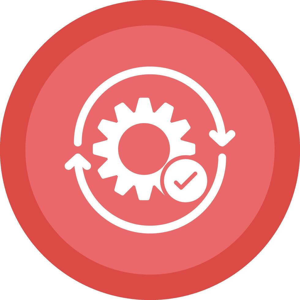 Lifecycle Glyph Due Circle Icon Design vector