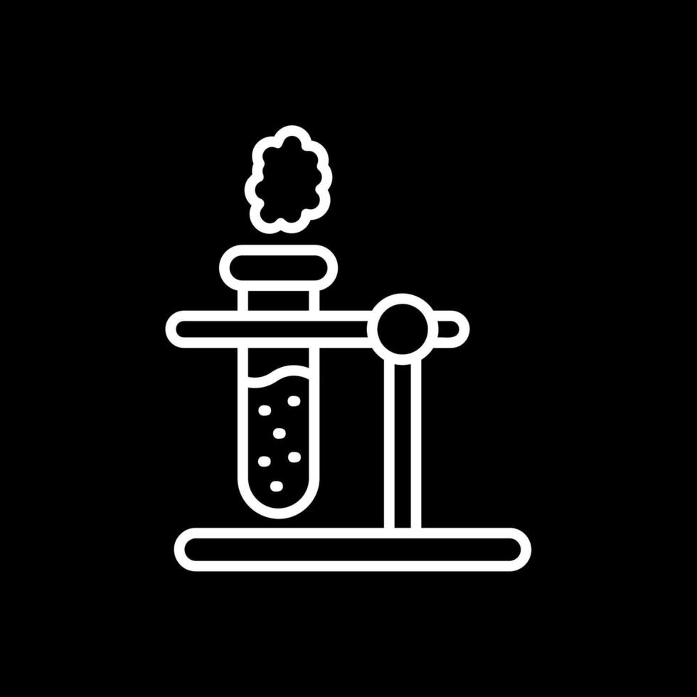 Test Tube Line Inverted Icon Design vector