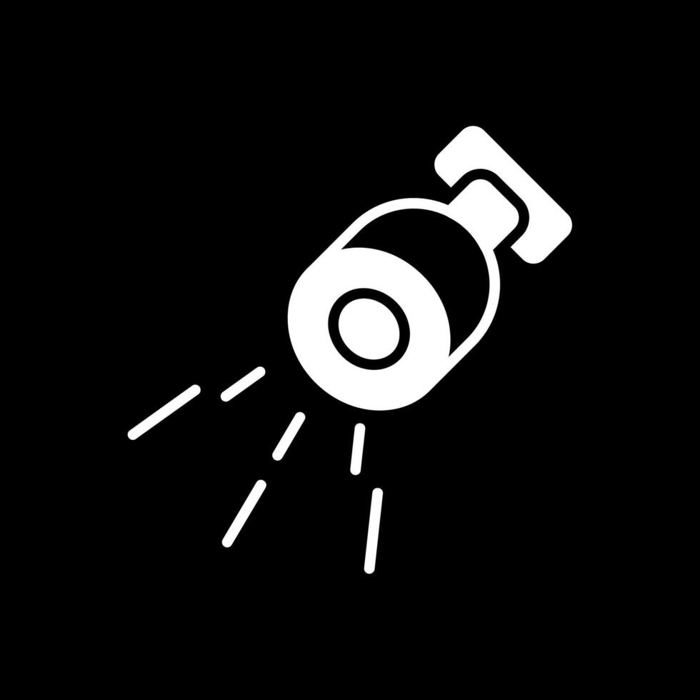 Lamp Glyph Inverted Icon Design vector