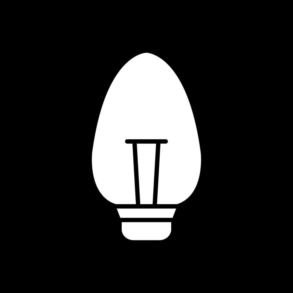 Candle Light Glyph Inverted Icon Design vector