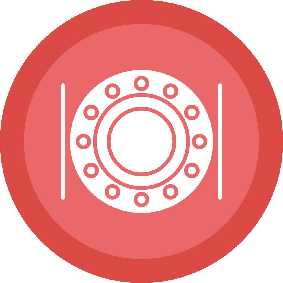 Ball Bearing Glyph Due Circle Icon Design vector