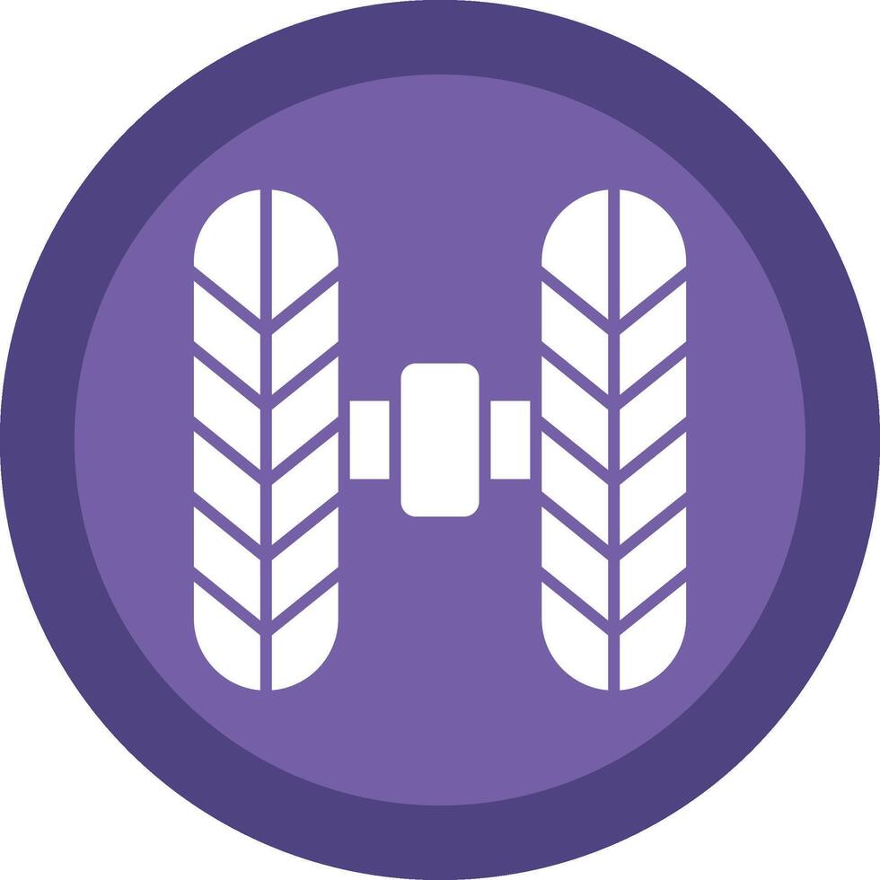 Wheel Alignment Glyph Due Circle Icon Design vector